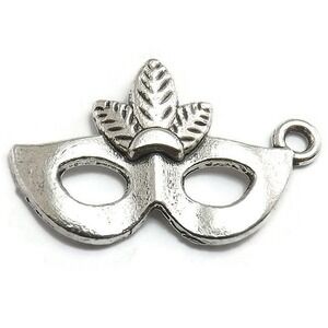 8pcs Masquerade Mask‎ Charms, mardi gras party, jewelry making supplies